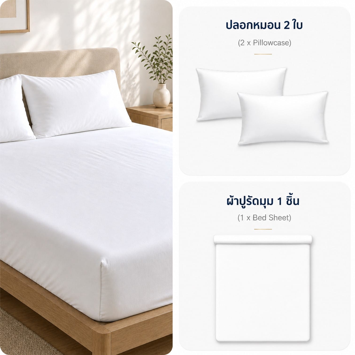 ชุดผ้าปูที่นอน 5ฟุต 3 ชิ้น CHARM รุ่น ESSENTIALS สีชมพู_2